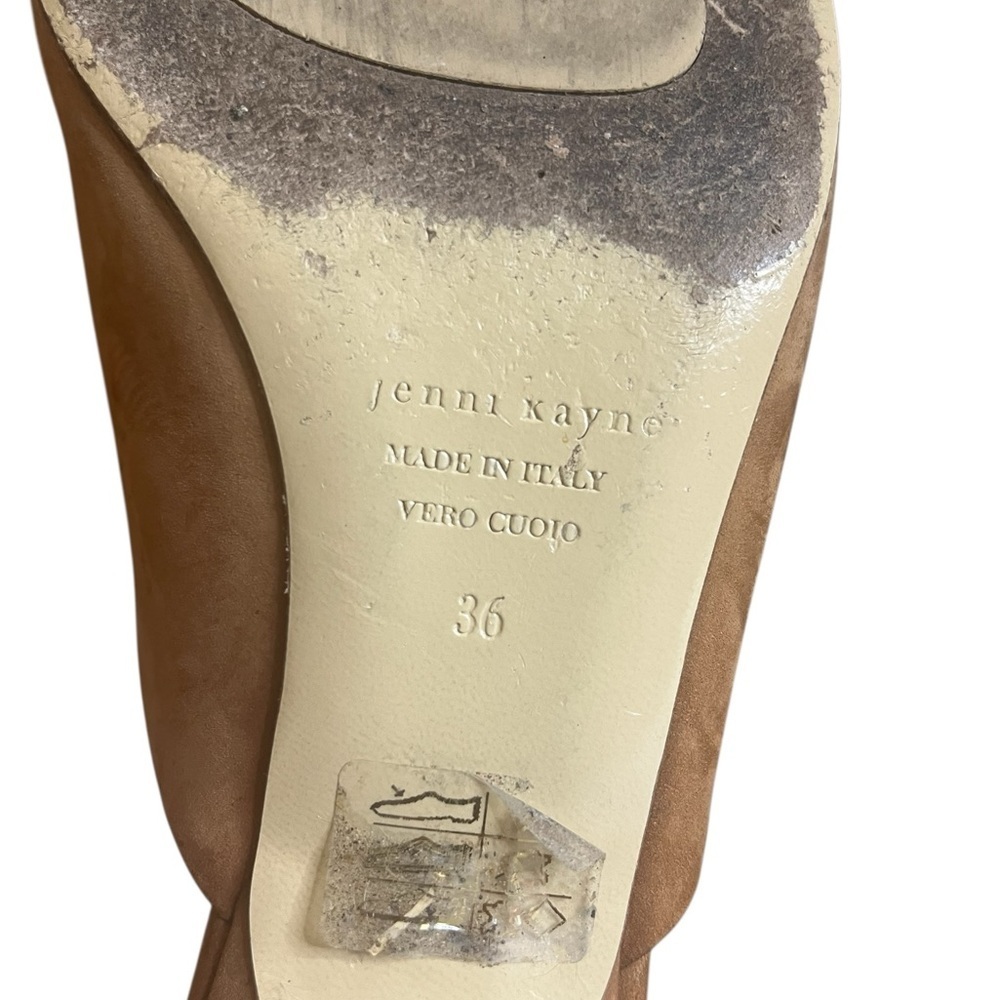 Jenni Kayne Brown Mules Suede Minimalist Design - Picture 6 of 16
